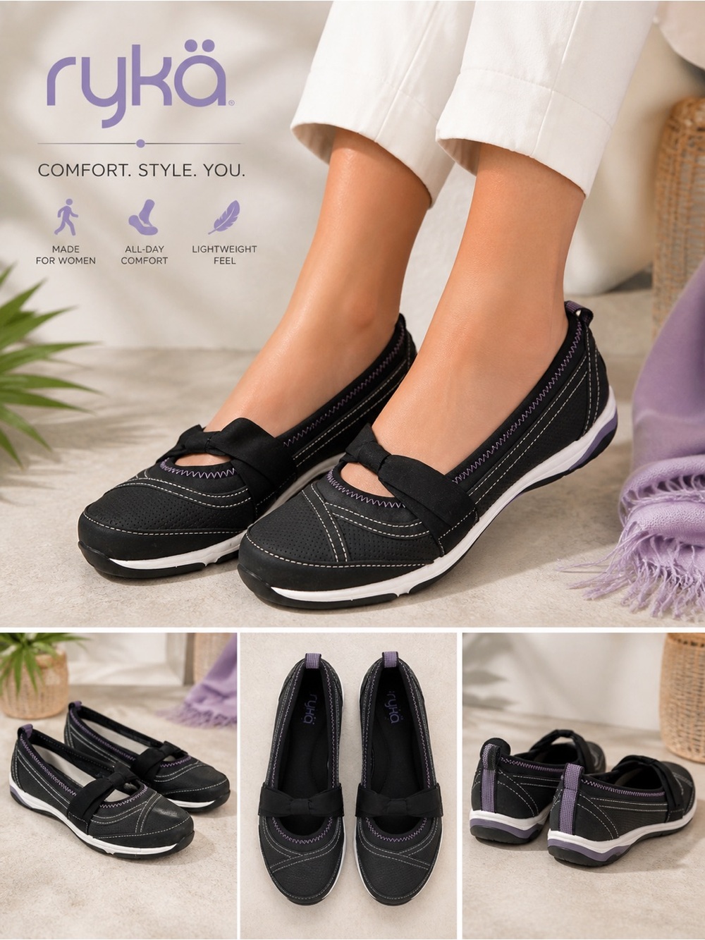 ✨ RYKA Comfort Mary Jane Flats ✨